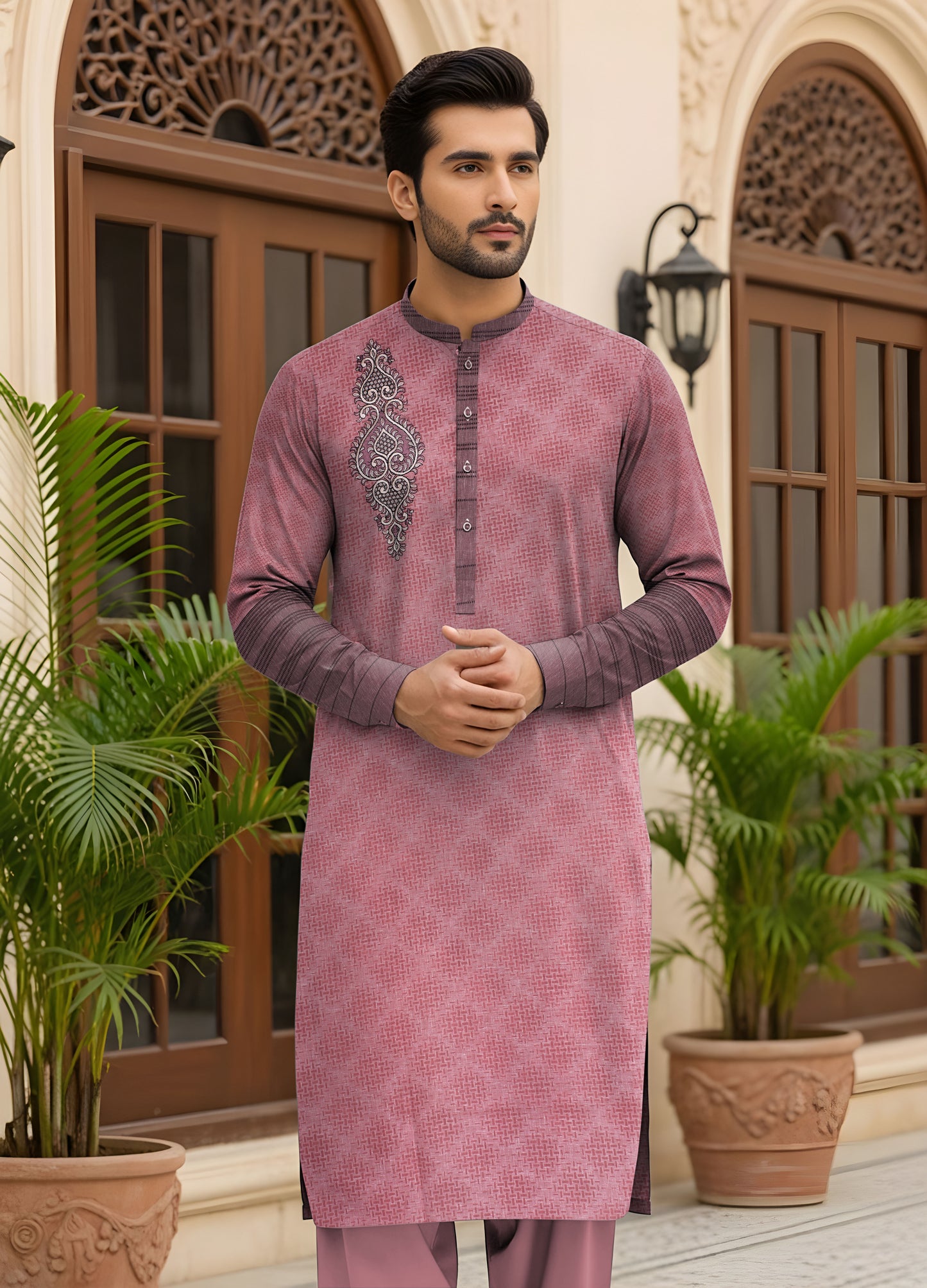 SHEMRY EMBROIDED UNSTICHED SUITE