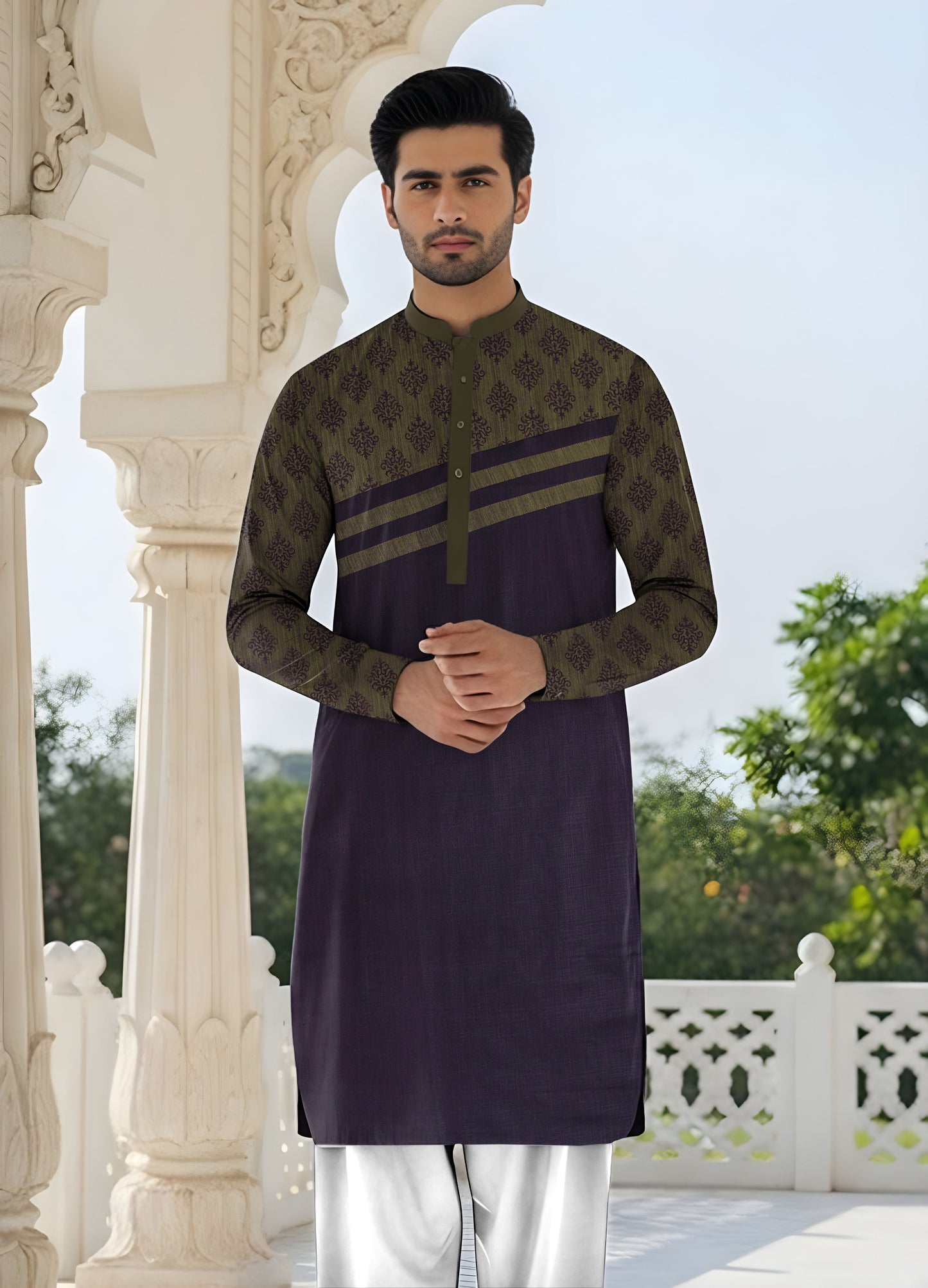 SHEMRY EMBROIDED UNSTICHED SUITE