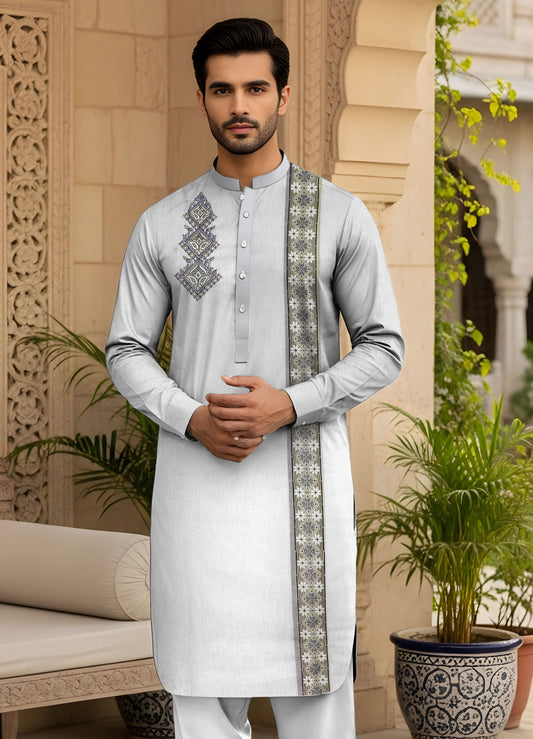 SHEMRY EMBROIDED UNSTICHED SUITE