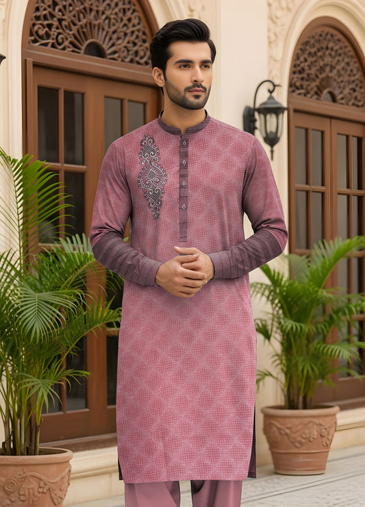 SHEMRY EMBROIDED UNSTICHED SUITE