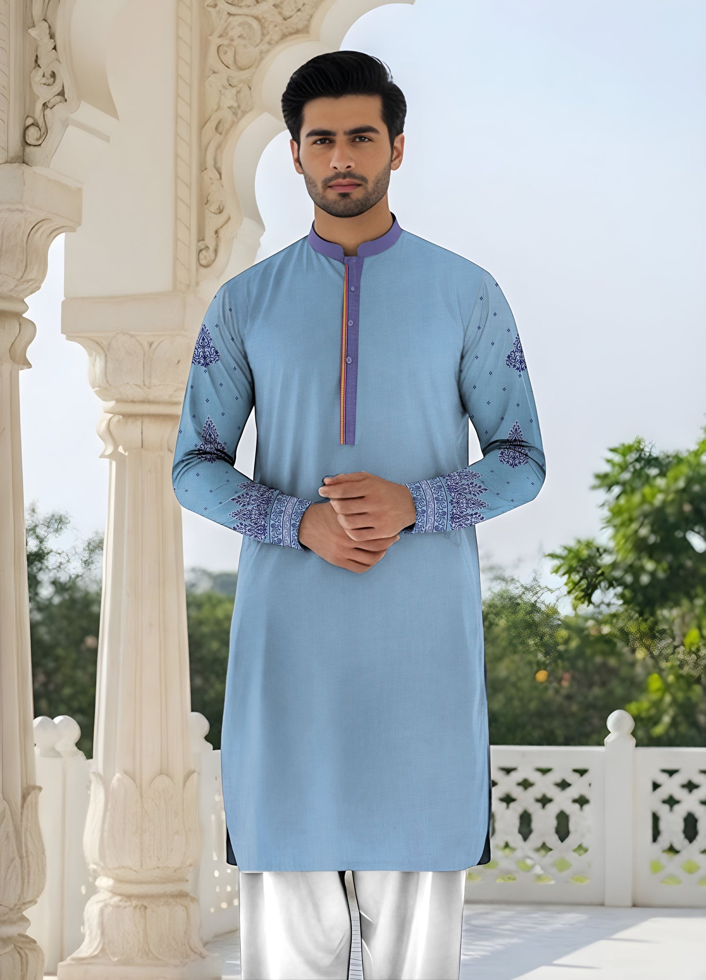 SHEMRY EMBROIDED UNSTICHED SUITE