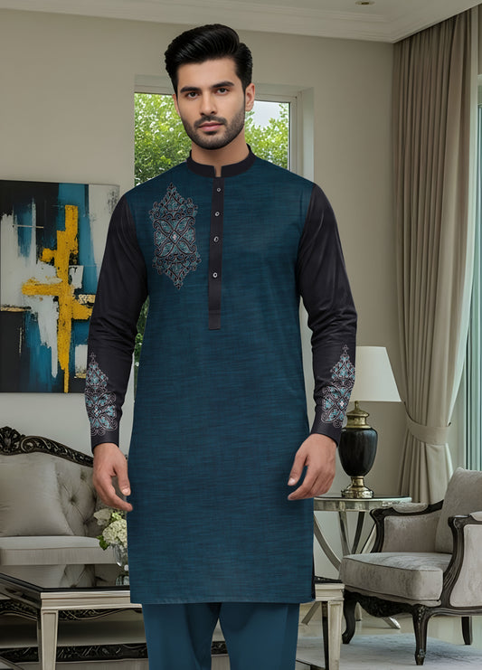 SHEMRY EMBROIDED UNSTICHED SUITE