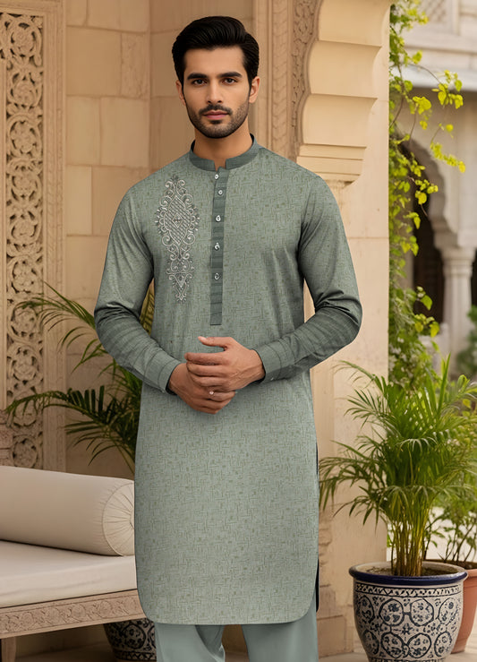 SHEMRY EMBROIDED UNSTICHED SUITE