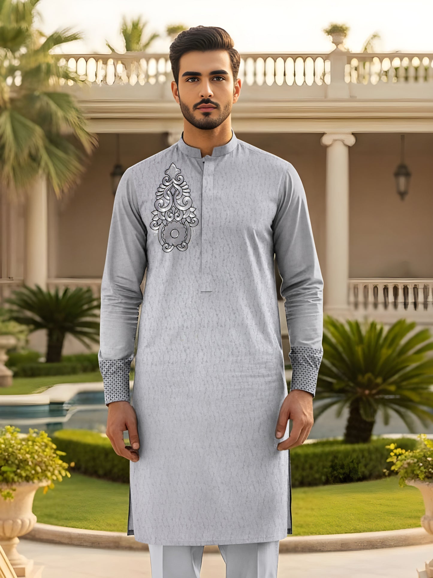 SHEMRY EMBROIDED UNSTICHED SUITE