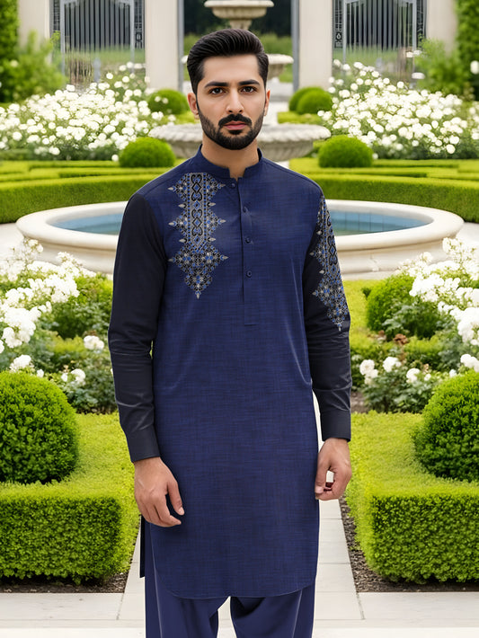 SHEMRY EMBROIDED UNSTICHED SUITE
